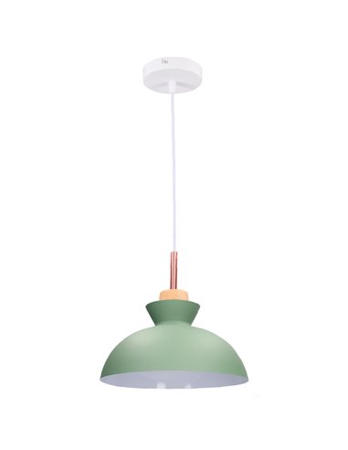 Luminária de teto suspensa Série Sompara E27 Ø280mm Verde