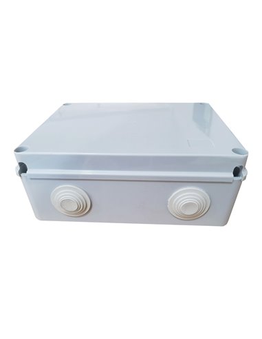 Caja conexión cuadrada 240x190x90mm IP55 Gris