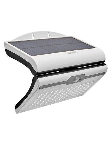 Lâmpada/lâmpada solar de parede para jardim LED branca com sensor de movimento 6W 420lm