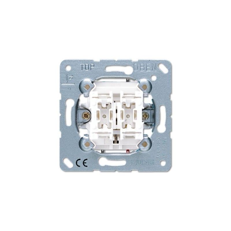 Doble pulsador para persianas con enclavamiento JUNG 539 VU
