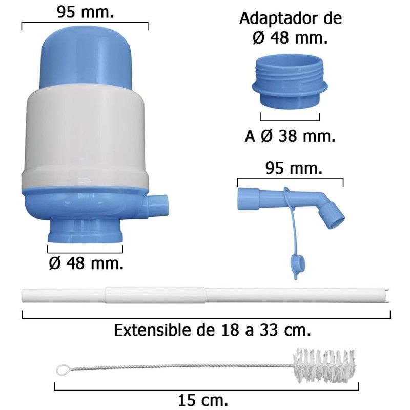 DISPENSADOR D'AIGUA GARRAFA 5 I 8 LTS.