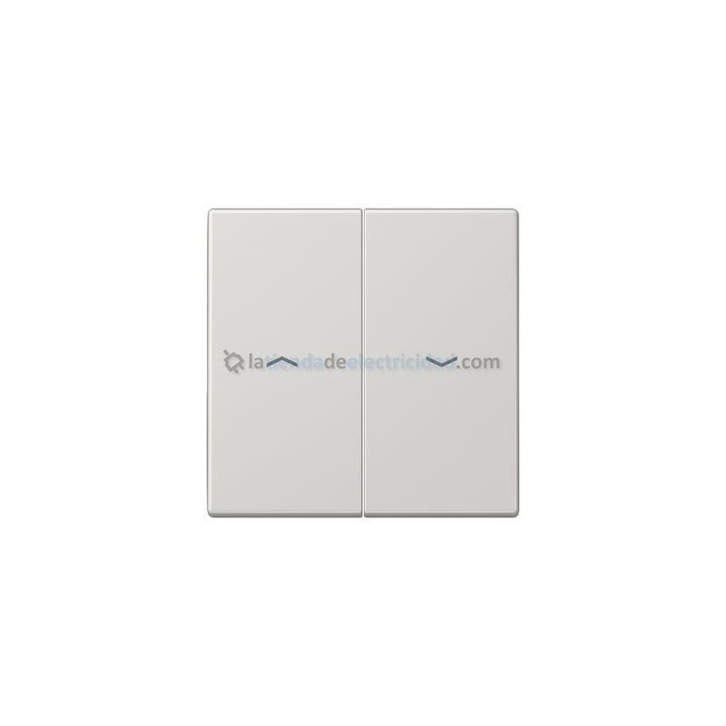 Tecla doble para interruptor o pulsador de persiana GRIS CLARO JUNG LS 995 P LG