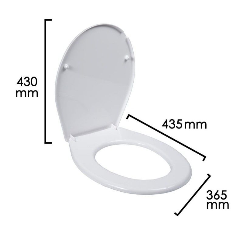 Abattant WC pvc noir Essential