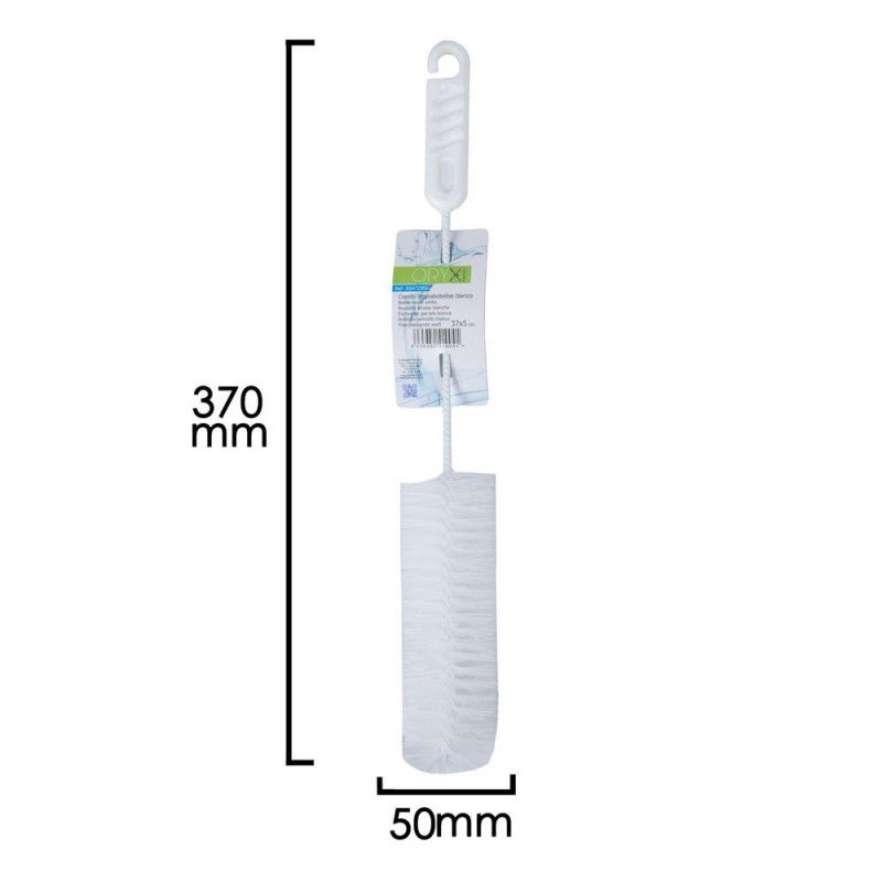 Brosse lave bouteille 37x5cm Blanc