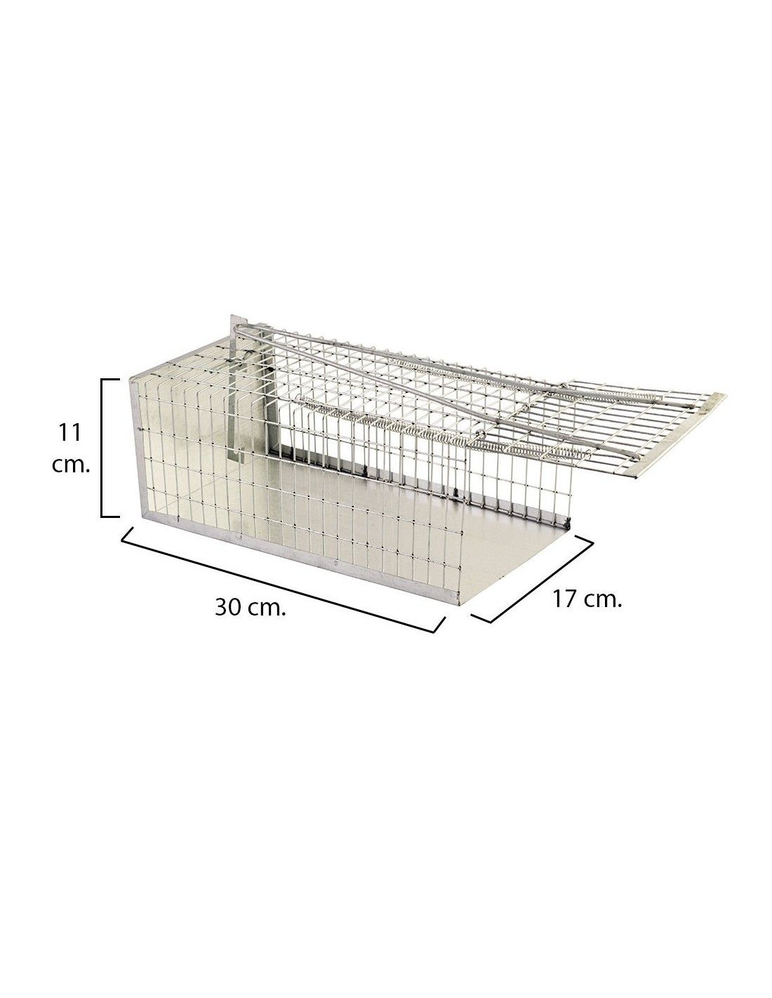 Trappola per topi in gabbia metallica completa 30 x 17 x 11 cm. - La Tienda  de Electricidad