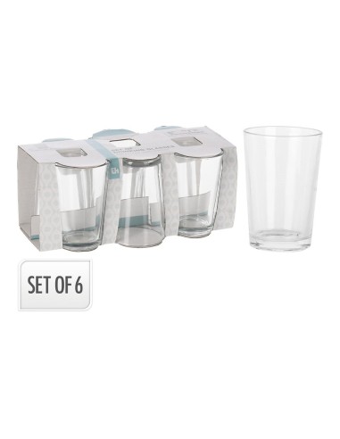 Set de 6 vasos de cristal 200ml