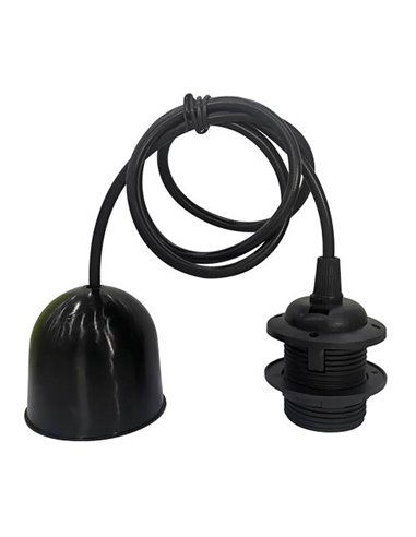 Pendente Cuval E27 1M Preto