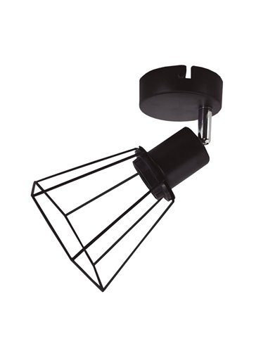 Simple ceiling spotlight Bhani Series E27 Black