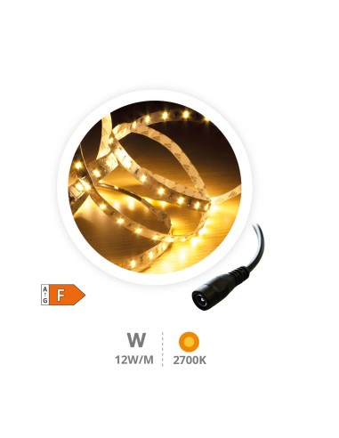 Rollo 5M tira LED 12W/M 2700-3000K IP44 24V