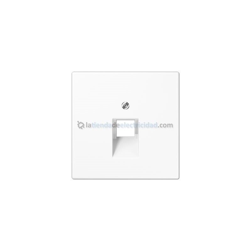 Tapa para toma de teléfono o datos RJ11-RJ45 BLANCO JUNG LS 969-1 UA WW