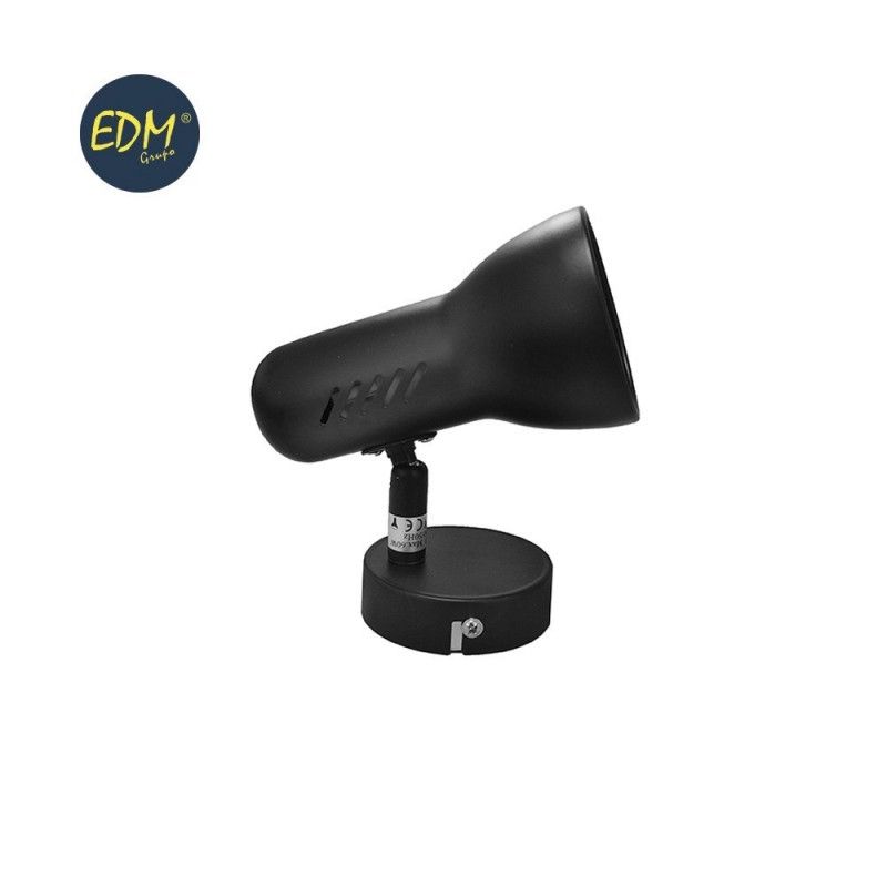 Foco 1 elemento Cor Preto e27 modelo Galaxy 60w EDM