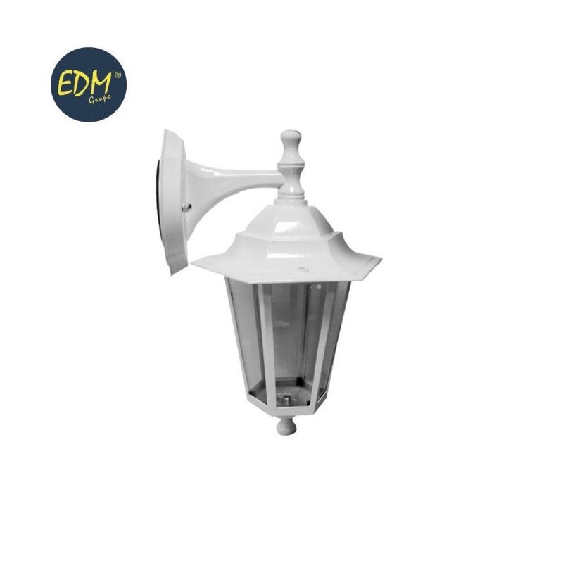 Aplique farol aluminio blanco mod. zurich 60w E27 ip44