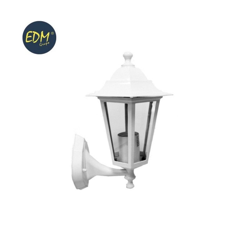 Farol aluminio pared blanco  29x17x11cm     cm EDM modelo zurich