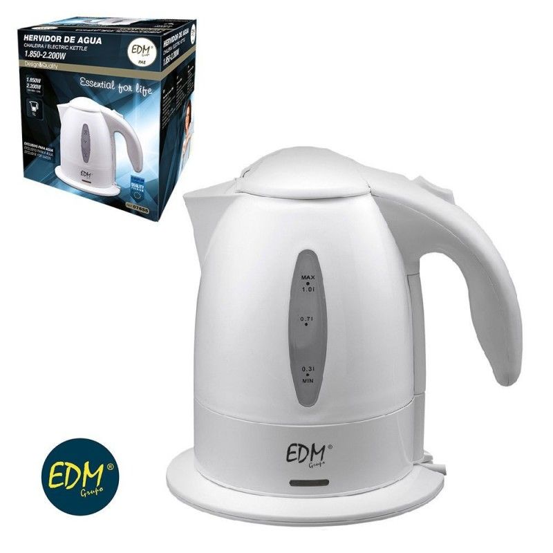 Hervidor de agua electrico "kettle"  2.200w 1l EDM