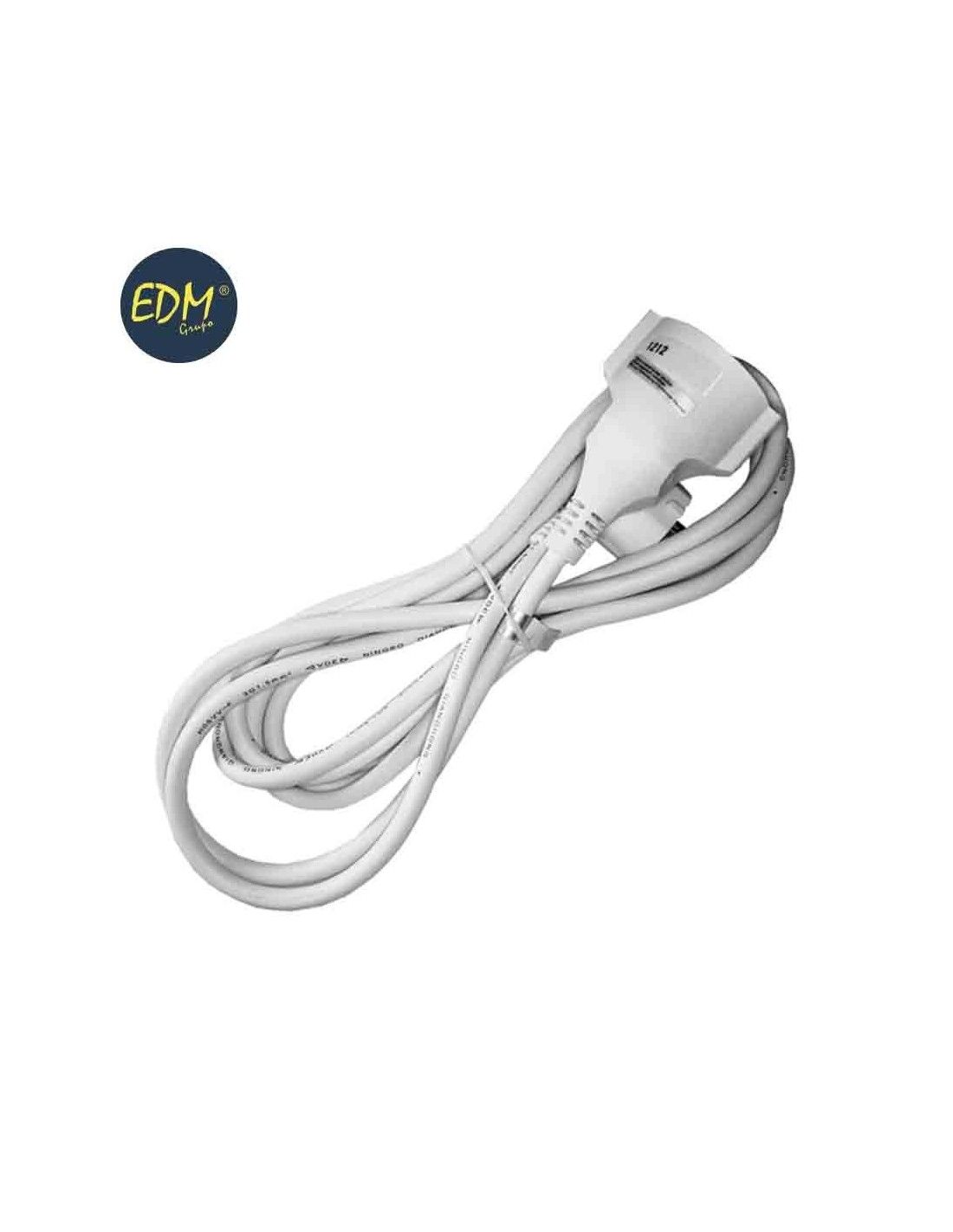 PROLONGADOR CABLE MANGUERA 3X1,5 5 METROS BLANCO SOLERA