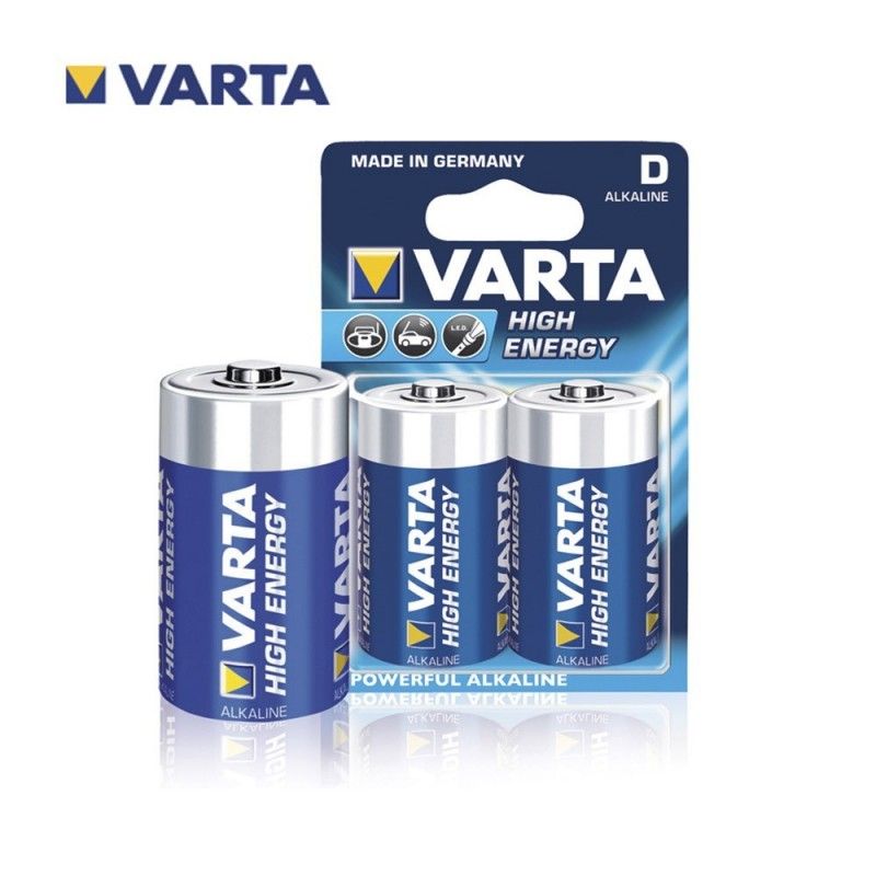 Bateria alcalina Varta longlife power d - blister lr20 2 unidades ø34,2x61,5mm