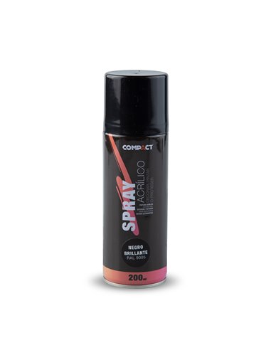 Pintura Spray 200ml Brillo Negro