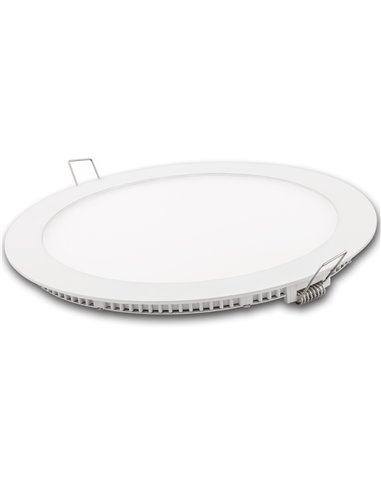 Downlight led redondo blanco matel 18w cálida