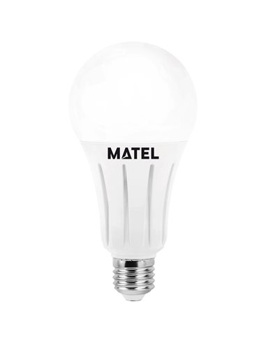 Bombilla led estándar matel e27 aluminio 16w fría