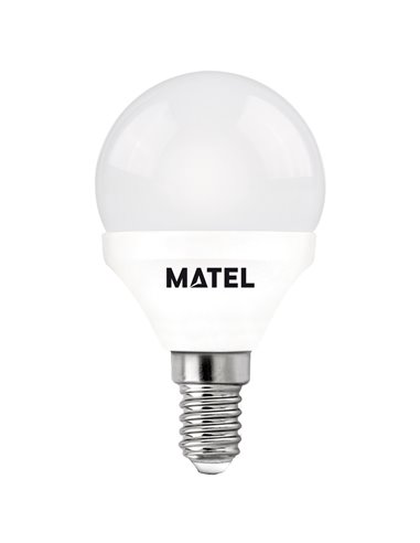 Bombilla led esférica matel e14 5w rgb