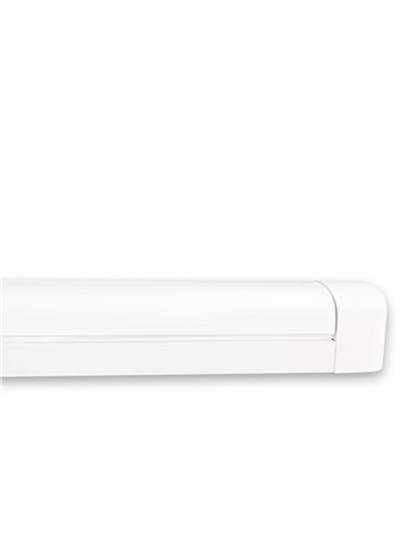 Regleta led integrado matel redondeada 36w 120cm cálida