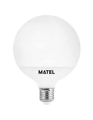 Bombilla led globo matel regulable g120 e27 fría 15w