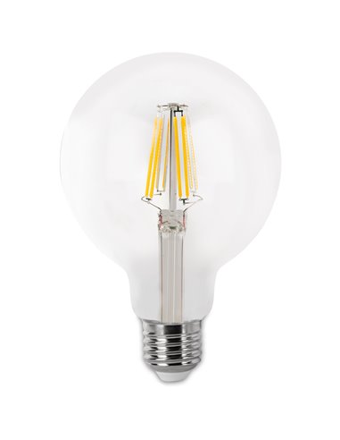 Bombilla led filamento matel e27 g80 4w cálida clara