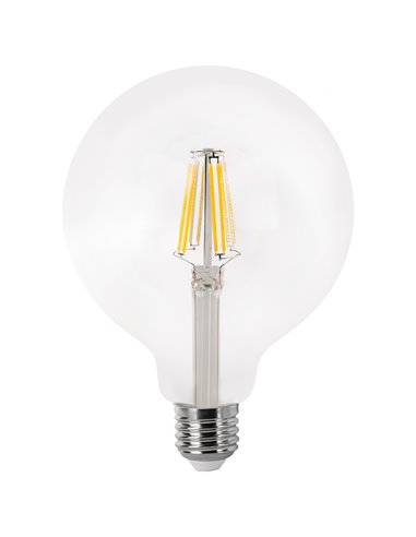 Bombilla led globo filamento matel e27 g125 8w cálida clara