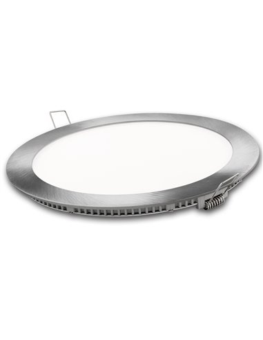 Downlight Led Redondo Plata 3w Neutra