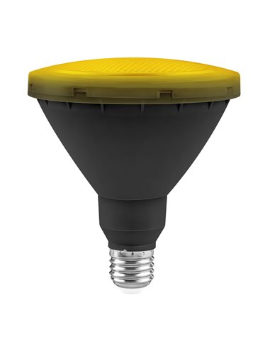 Bombilla led jardín par38 ip65 matel e27 15w cálida