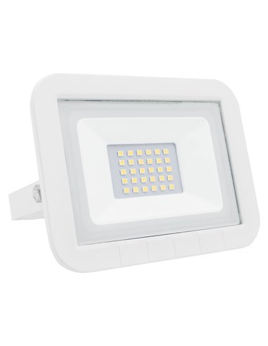 Proyector led plano blanco matel ip65 10w fría