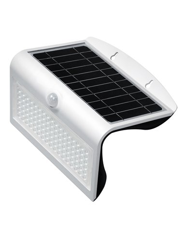 Aplique Led Solar Blanco Con Sensor 8 W