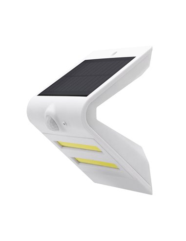 Aplique led solar korpass sensor 7w blanco fría