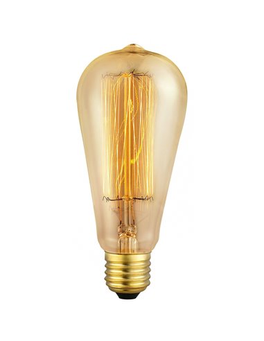 Bombilla led pera vintage edison matel e14 40w