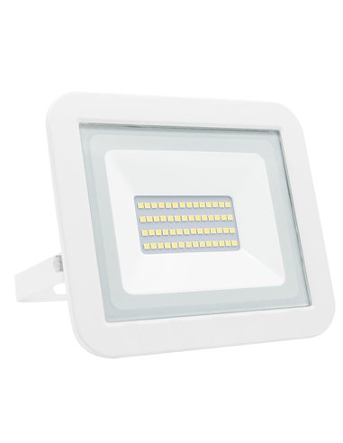 Projetor LED plano branco Mattel IP65 30W frio