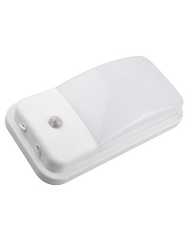 Aplique Led Ip65 Bl Sen 176x271mm 20w F