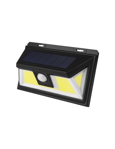 Aplique solar led cob korpass con sensor 7w luz fría