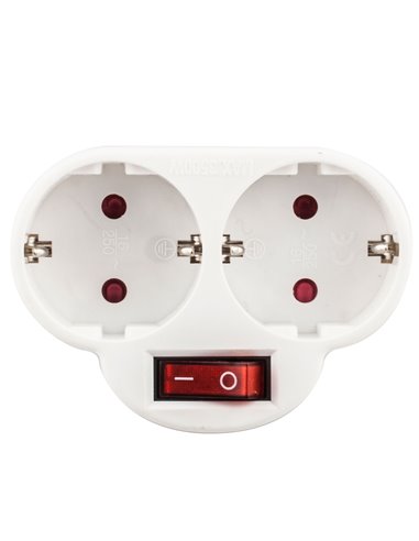 Adaptador Onlex t/t de 2 saídas com interruptor de blister