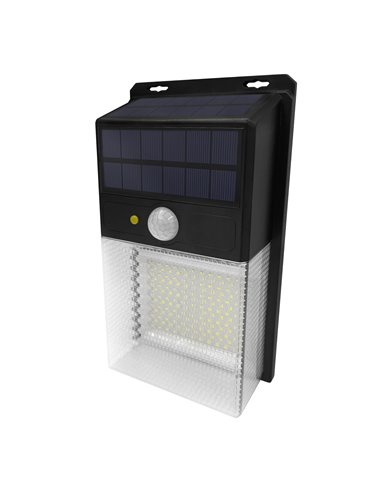 Aplique solar led korpass con sensor 15w luz fría