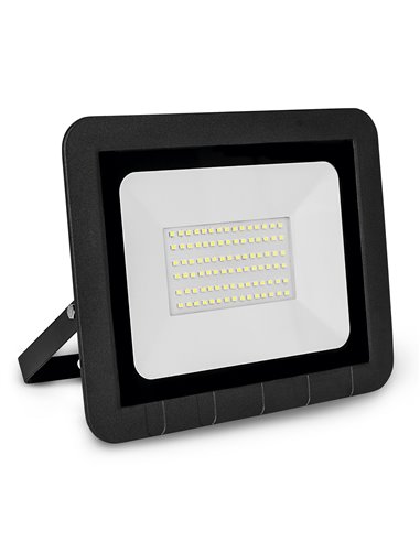 Proyector Led Plano Negro 50w Fria