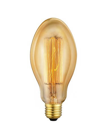 Edison matel E27 40w lâmpada led ovóide vintage