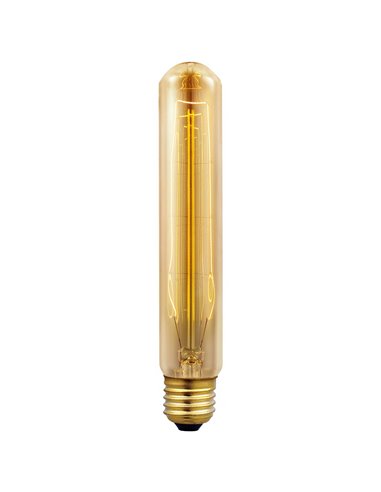 Lâmpada LED tubular vintage Edison Matel E27 T185 40W