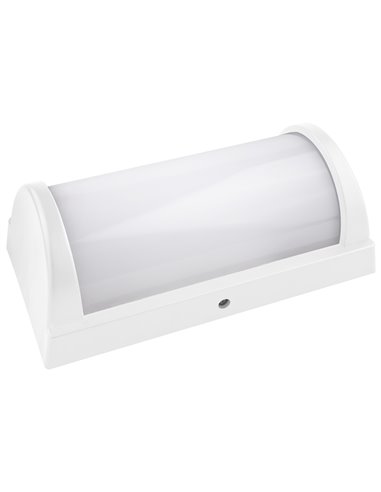 Aplique led matel ip65 rectangular 20w blanco fría