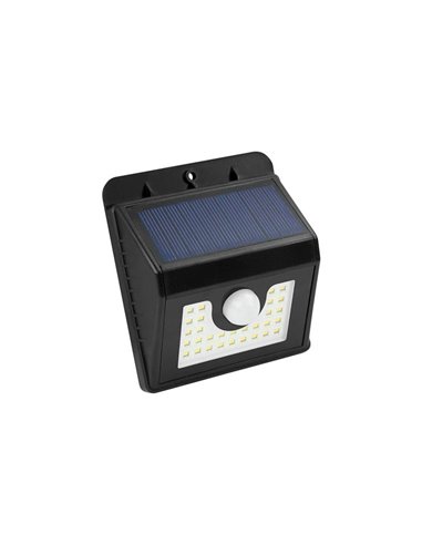 Aplicar 30 leds korpass sensor solar preto 4W