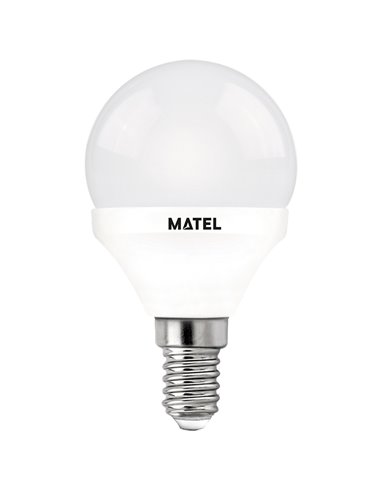 Bombilla led esférica matel e14 5w fría (3 intensidades)