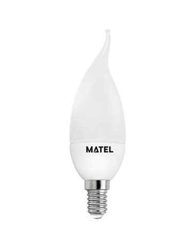 Lâmpada LED chama Matel E14 5W 6400K (3 intensidades)