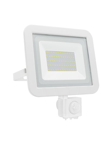 Proyector Led Sensor Plano Blanco 50w F