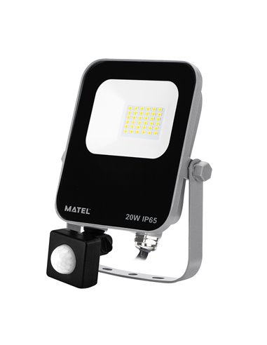 Projetor LED de alumínio matel chip samsung sensor 20w frio