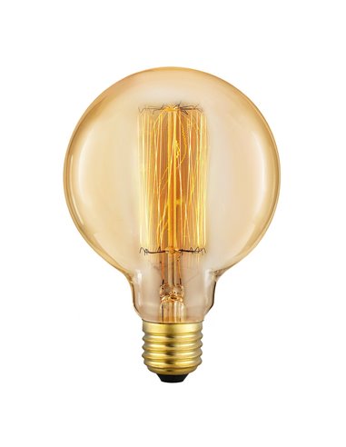 Bombilla led globo vintage edison matel e27 g125 40w