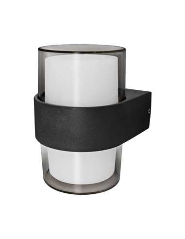 Aplique LED de luxo para exterior IP54 matel redondo 10W 6400K